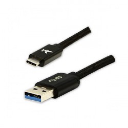 Logo USB kábel (3.2 gen 1) - KUAHDTL20BBL, USB A samec - USB C samec