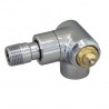Zehnder ventily - uhlový rohový ventil XE pravý 1/2" s pripojením na termostat M30x1,5 chróm, 829008
