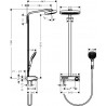Hansgrohe Raindance Select E sprchový systém Showerpipe 300 2jet s termostatom ShowerTabelet 300 biela/chróm 27127400
