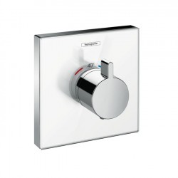 Hansgrohe ShowerSelect Glass termostatická batéria Highflow pod omietku, biela/chróm, 15734400