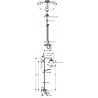 Hansgrohe Croma Select E sprchový systém Showerpipe 180 2jet s termostatom k vani biela/chróm, 27352400
