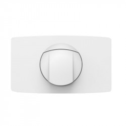 SANIT - ovládacie tlačidlo WC typ L Start-STOP biele veľkoformátové mechanické 33,4 x 19,2 cm 16.021.01..0000