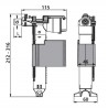 SANIT - napúšťací ventil do WC nádrže univerzálnny 3/8" bočný hydraulický mosadz do WC nádrží Sanit a WS kombi, 25.001.00..0000