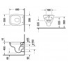 DURAVIT D-Code - Závesné WC Compact 35 x 48 cm, alpská biela 22110900002