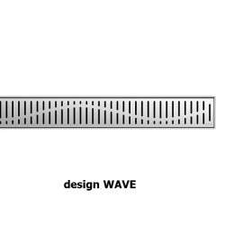 ACO ShowerDrain C rošt odtokový 1185 design Wave, 9010.88.66