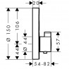 Hansgrohe ShowerSelect termostatická batéria S pod omietku, pre 2 spotrebiče, kartáčovaný čierny chróm, 15743340