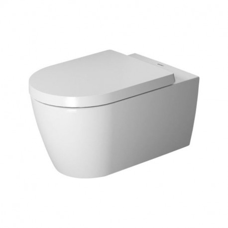 Duravit ME By Starck 37 x 57 cm závesná WC misa Rimless, Durafix, biela s úpravou WonderGliss 25290900001