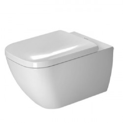 DURAVIT Happy D.2 závesná WC misa 36,5 x 54 cm s Rimless a glazúrou Hygiene Glaze 2222092000