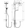 Hansgrohe Crometta sprchový systém E Showerpipe 240 1jet EcoSmart 9 l/min Reno chróm, 27289000
