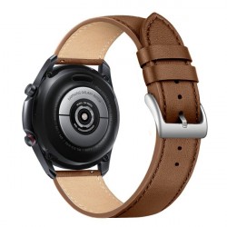 Remienok FIXED Leather Strap 22mm pre smartwatch, hnedý