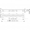 Alca Simple - Podlahový žľab 850 + perforovaný rošt nerez matný, APZ8-850M