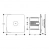 CATA X-Mart 10 Matic kúpeľňový ventilátor biely, 01045000