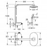 Grohe Rainshower SmartControl sprchový systém 360 Mono s termostatom, chróm 26361000