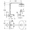 Grohe Rainshower SmartControl sprchový systém 360 Mono s termostatom, chróm 26361000