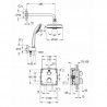 GROHE Grohtherm sprchová zostava Rainshower Cosmopolitan 160 s termostatom pod omietku, chróm 34735000