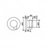 KEUCO Ixmo ventil 2-cest prepínací a uzatvárací Pure s prípojom hadice a držiak sprchy chróm kruhová rozeta 59557010201