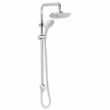 NOVASERVIS sprchy - Sprchová súprava s hlavovou sprchou k batérií s horným vývodom chróm SET068,0
