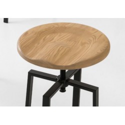 CALLIGARIS stolička barová CONNUBIA ROCKET, kov/drevo, CB/1960-W - ROZBALENÝ TOVAR