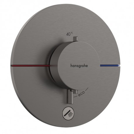 HANSGROHE ShowerSelect Comfort S batéria sprchová podomietková termostatická pre 1 spotrebič kartáčovaný čierny chróm