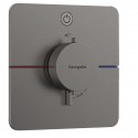 HANSGROHE ShowerSelect Comfort Q batéria sprchová podomietková termostatická pre 1 spotrebič kartáčovaný čierny chróm 15581340