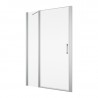 SANSWISS DIVERA sprchové dvere 110 1-krídlové s pevnou stenou aluchróm číre sklo D22T13080305007
