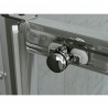 SANSWISS TOP-Line posuvné sprchové dvere 160cm 1-dielne s pevnou stenou aluchróm číre sklo s AquaPerle, TOPS216005007