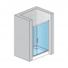 SANSWISS TOP-Line sprchové dvere 120 1-krídlové s pevnou stenou v rovine, aluchróm číre sklo TOP3112005007
