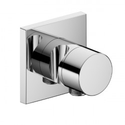KEUCO IXMO uzatvárací ventil Pure s pripojom hadice a držiakom sprchy chróm štvorcová rozeta (k telesu 59541000170 ) 595410102