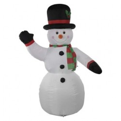EMOS DCCF21 LED vianočný snehuliak, 200 cm, studená biela