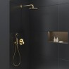DURAVIT ručná sprcha 3jet Click, MinusFlow, priemer 120 mm, vzhľad lešteného zlata, UV0652017034