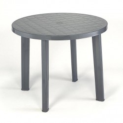 stôl plastovýTONDO-90 cm antracit
