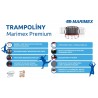 Trampolína Marimex Premium 244 cm + vnútorná ochranná sieť + rebrík ZDARMA