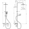 Hansgrohe Vernis Blend sprchový systém Showerpipe 240 1jet, s termostatom, matná čierna, 26426670