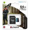 KINGSTON microSDXC 64GB Canvas Go! Plus A2 U3 V30 170MB/s + adapter
