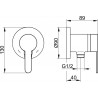 KEUCO IXMO sprchový SET 5v1 so sprchovou batériou a ručnou sprchou matná čierna 439909