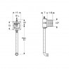 Geberit súprava na hrubú montáž so splachovacou rúrkou na pisoáre 116.003.00.1