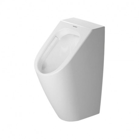 DURAVIT ME By Starck 30 x 35 cm pisoár Rimless, zadný prívod, bez cieľovej mušky, biely s úpravou WonderGliss 28093000001