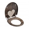 EISL sedátko WC Duroplast Soft Close Wood Heart 82377