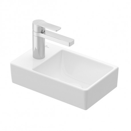 VILLEROY & BOCH Avento umývadlo 36 x 22 cm s otvorom na batériu vľavo biela 43003R01