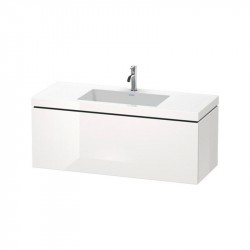 DURAVIT L-CUBE skrinka s umývadlom závesná, 1200 x 500 x 480 mm, biela lesklá, LC6919O2222