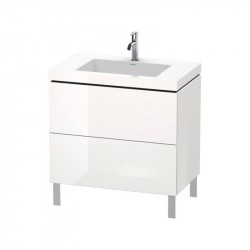 DURAVIT L-CUBE skrinka s umývadlom stojaca, 800 x 698 x 480 mm, biela lesklá, LC6937O2222