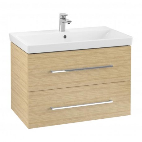 Villeroy & Boch AVENTO skrinka pod umývadlo, 760 x 520 x 447 mm, 2 zásuvky, Nordic Oak A89100VJ