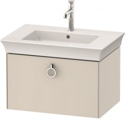 Duravit WHITE TULIP skrinka pod umývadlo 75 x 49 cm, 1-zásuvková, nordická saténová matná biela WT425103939