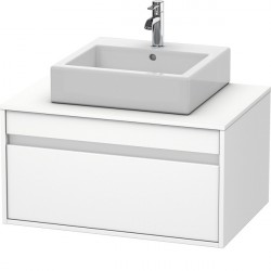 Duravit KETHO skrinka pod umývadlo 800 x 426 x 550 mm univerzálna, s výrezom pre umývadlo v strede, 1-zásuvková, matná biela KT