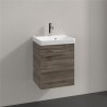 Villeroy & Boch AVENTO skrinka pod umývadlo, 417 x 520 x 346 mm, 1 dvierka, pánty vpravo, Stone Oak, A88701RK