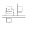 Villeroy & Boch SUBWAY 3.0 skrinka pod umývadlo 572 x 429 x 478 mm, Cashmere Grey, C57702VN