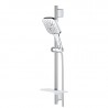 Grohe Rainshower SmartActive sprchový set Cube 130, 3 prúdy, tyč 600 mm a hadica, chróm, 26583000