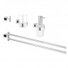 GROHE Essentials Cube sada doplnkov do kúpelne 4v1 chróm 40847001