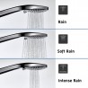 DURAVIT ručná sprcha 3jet MinusFlow, priemer 110 mm, matná čierna, UV0652015046