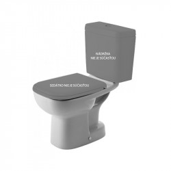 DURAVIT D-CODE misa pre kombi WC, odpad spodný, hlboké splachovanie, biela 21110100002